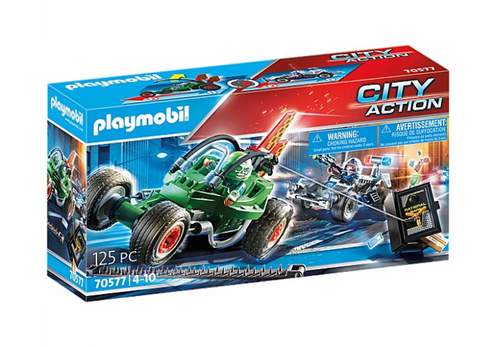 Playmobil Игровой набор Побег от полиции на картинге и на дерзкий побег