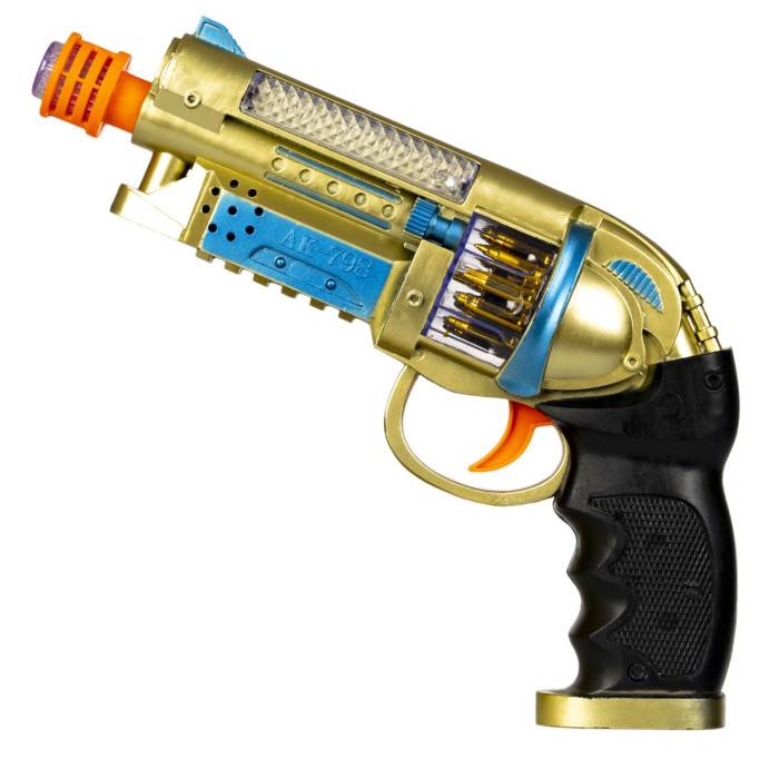 Bondibon Пистолет Фантастика со свето-звуковыми эффектами without пупс со звуковыми эффектами и аксессуарами