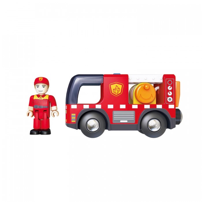 Машины Hape Пожарная машина с сиреной набор машин hape пожарная машина с сиреной e3737 9 5 см красный