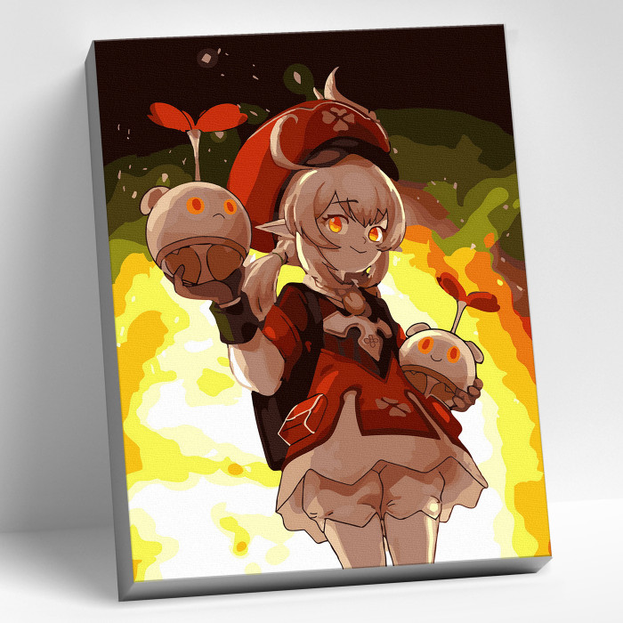 

Molly Картина по номерам цветной холст Геншин Кли 30х40 см, Картина по номерам цветной холст Геншин Кли 30х40 см