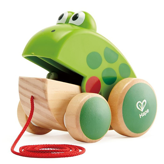 Каталка-игрушка Hape для малышей Лягушонок Зверики лягушонок квак сборник