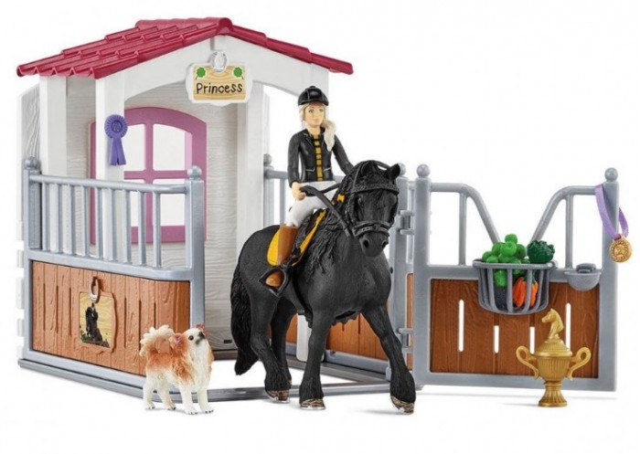 Игровые наборы Schleich Загон для лошадей с Тори и Принцессой игровые наборы dickie набор для перевозки лошадей серии playlife