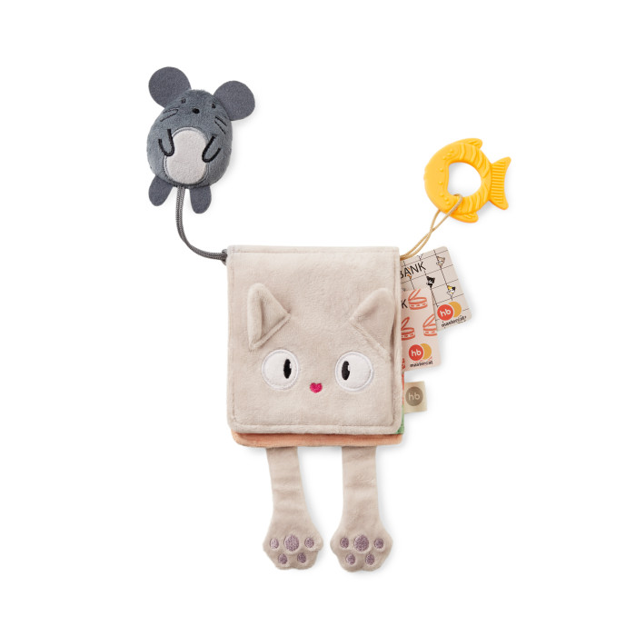 Развивающие игрушки Happy Baby шуршалка Котик-кошелёк