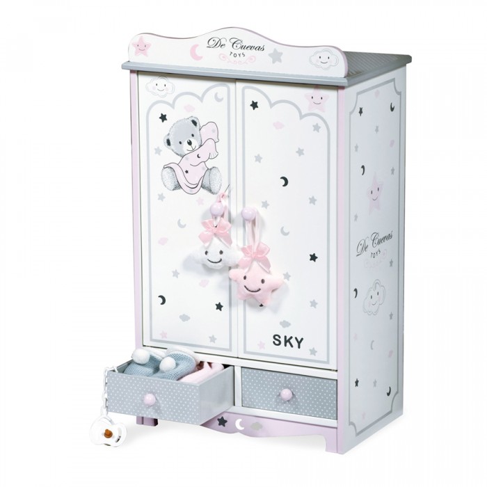 DeCuevas Гардеробный шкаф для куклы Скай 54 см 54024