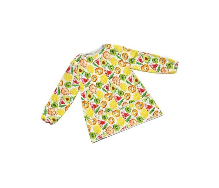 

JoyArty Фартук детский Дольки фруктов с рукавами для рисования 3-4 года, Фартук детский Дольки фруктов с рукавами для рисования 3-4 года