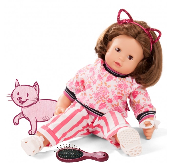 Куклы и одежда для кукол Gotz Кукла Макси-Маффин шатенка 42 см цена и фото