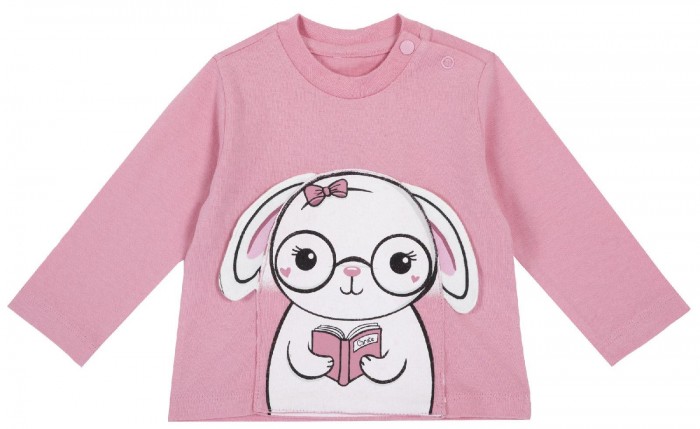 

Chicco Лонгслив для девочки Зайка, Лонгслив для девочки Зайка