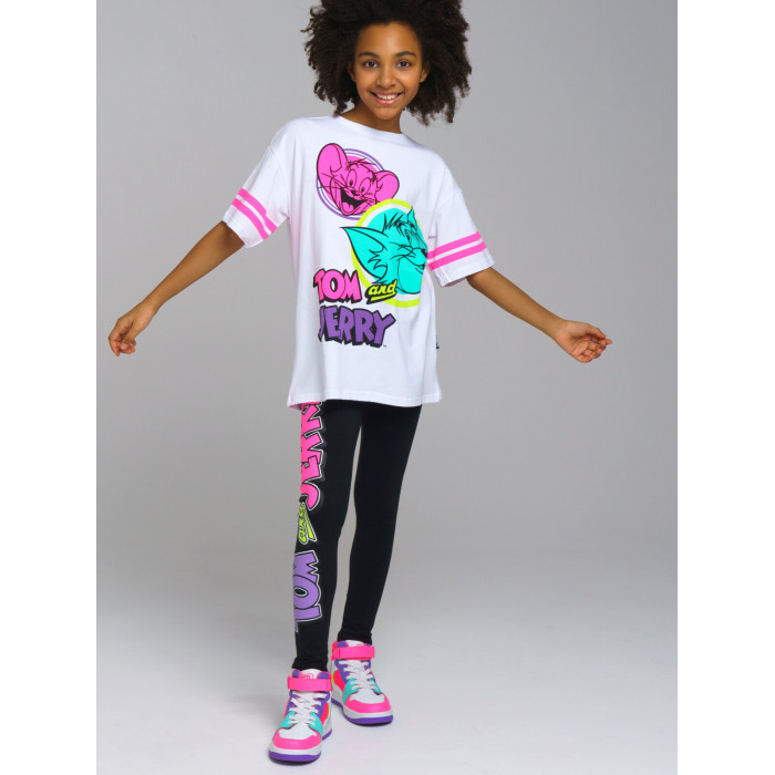 комплекты детской одежды playtoday комплект для девочек digitize tween girls футболка шорты Комплекты детской одежды Playtoday Комплект для девочек Digitize tween girls (футболка, легинсы)