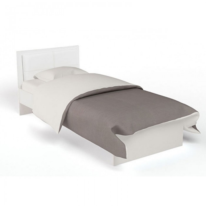 фото Подростковая кровать abc-king extreme с кожей без ящика 160x90 см