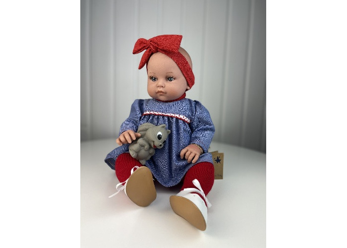 Куклы и одежда для кукол Lamagik S.L. Пупс Алисия в платье и красной повязке 42 см