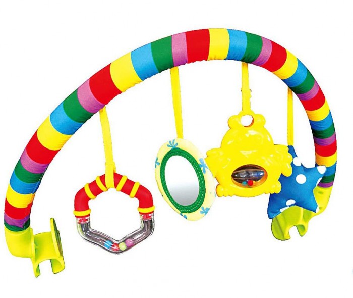 Игрушки на дугах Жирафики Дуга с подвесками Забава игрушки на дугах жирафики развивающая игрушка радуга дуга