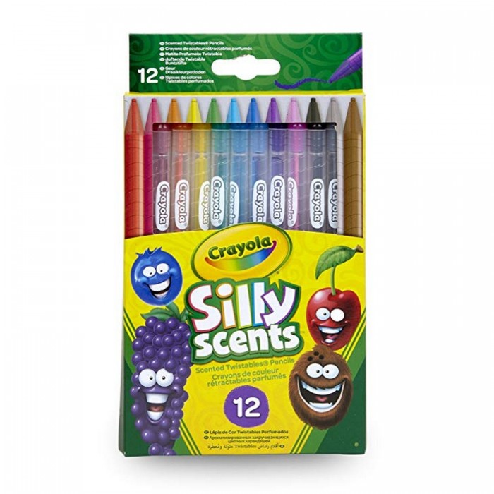  Crayola Выкручивающиеся ароматизированные цветные карандаши 12 шт.
