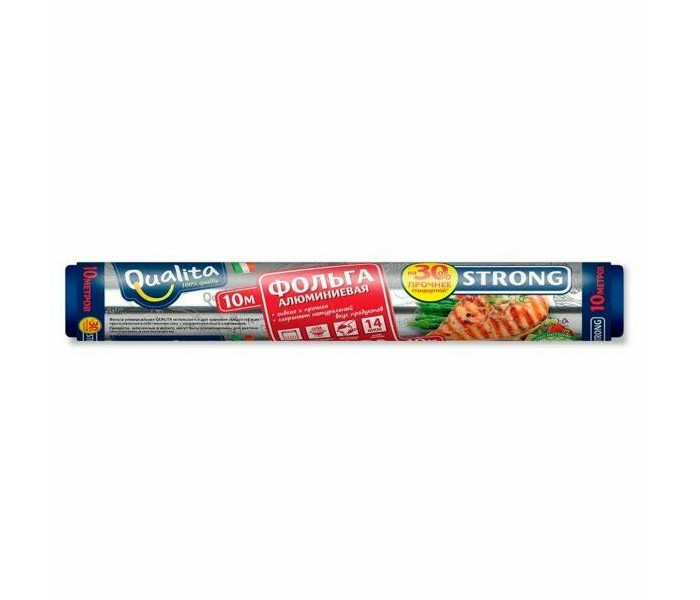 

Qualita Фольга алюминиевая Strong 10 м, Фольга алюминиевая Strong 10 м