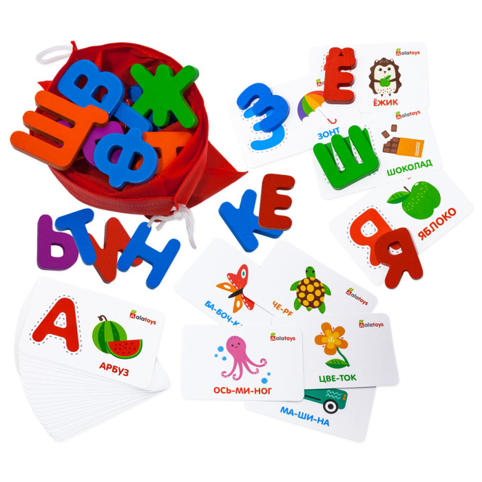 фото Alatoys головоломка интерактивная азбука буквы и слоги