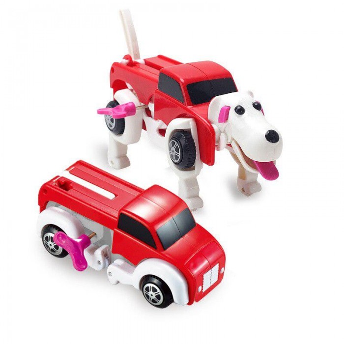 фото Развивающая игрушка yako трансформер заводной грузовик - собака
