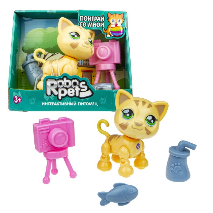 

Интерактивная игрушка 1 Toy Robo Pets Милашка котенок Т16980, Robo Pets Милашка котенок Т16980