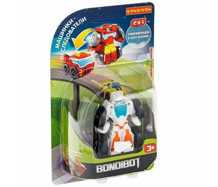 Роботы Bondibon Трансформер Bondibot 2 в 1 ВВ4933 игровой набор bauer трансформер 2в1 фиксики