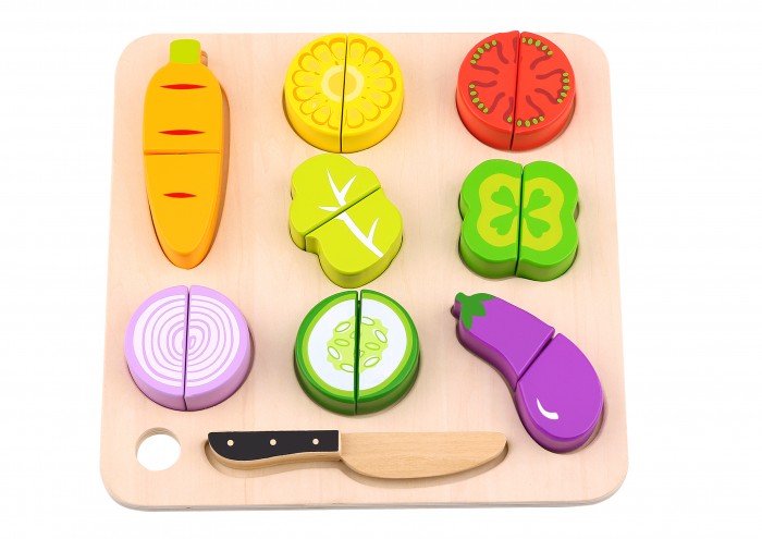 Деревянные игрушки Tooky Toy Игровой набор Овощи фото