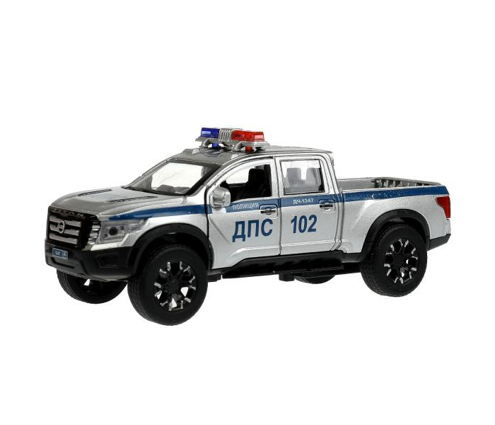 Технопарк Машина металлическая со светом и звуком Nissan Titan Полиция 12.5 см