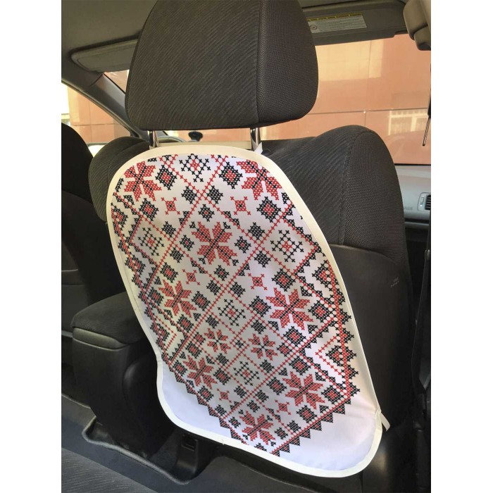 JoyArty Защитная накидка на спинку автомобильного сидения Украинский орнамент