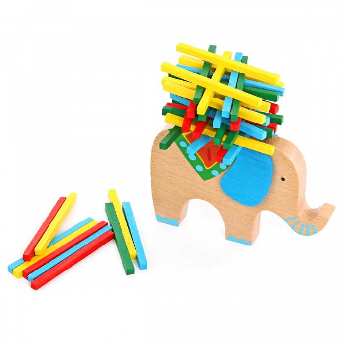 фото Деревянная игрушка фабрика фантазий баланс слоник с поклажей