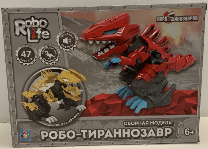 фото 1 toy robolife сборная модель робо-тираннозавр (47 деталей)