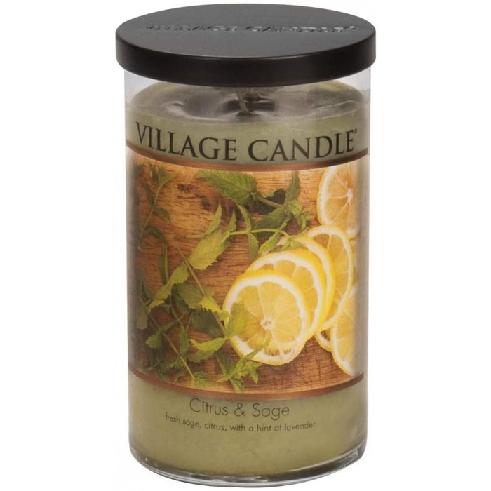 

Village Candle Ароматическая свеча Цитрус и Шалфей стакан, большая, Ароматическая свеча Цитрус и Шалфей стакан, большая