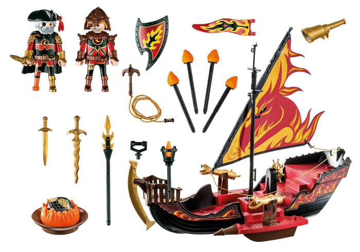 Playmobil Игровой набор Огненный корабль Бернхэма