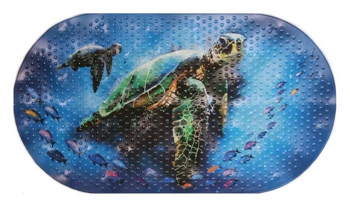фото Коврик aqua-prime spa для ванны черепахи 68х38 см