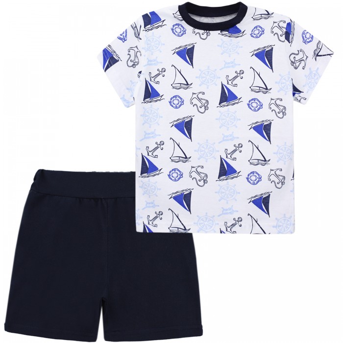 

Babycollection Комплект одежды для мальчика Морячок (футболка, шорты), Комплект одежды для мальчика Морячок (футболка, шорты)