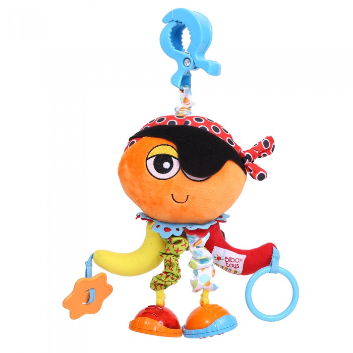 Подвесные игрушки Biba Toys мягкая на прищепке Пират Джэк цена и фото