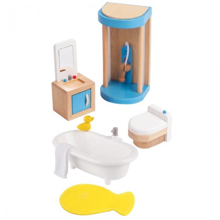 Кукольные домики и мебель Hape Мебель для ванной кукольные домики и мебель hape мебель для ванной