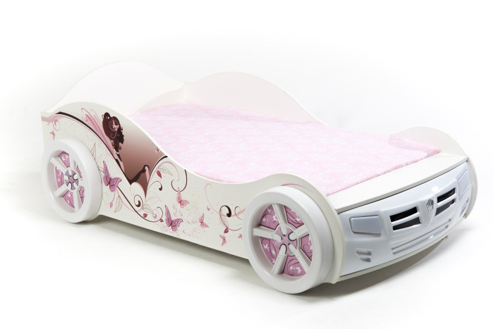 кровати для подростков abc king princess со стразами сваровски 190x120 см Кровати для подростков ABC-King машина Фея со стразами Сваровски 190x90 см