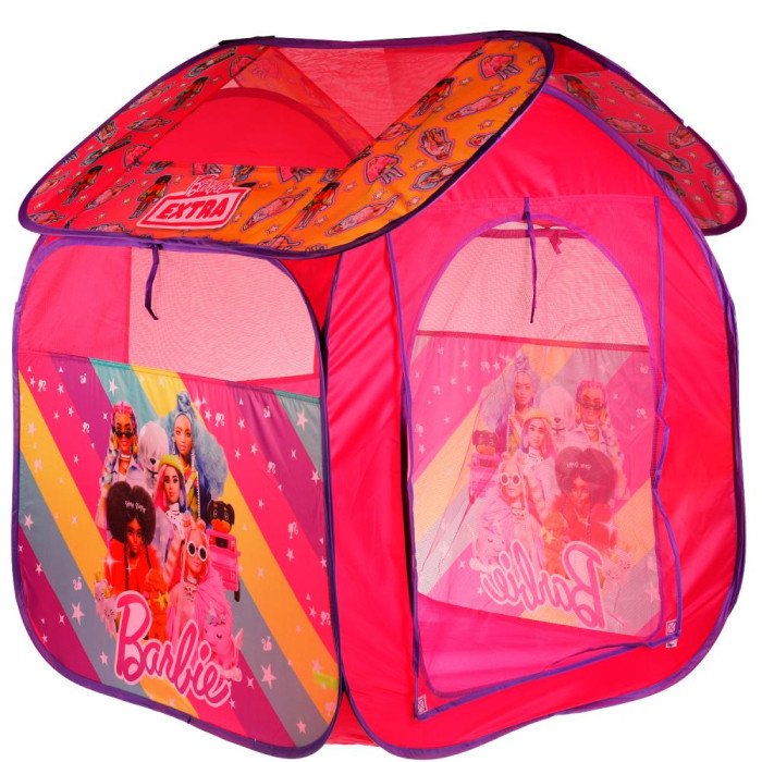 Игровые домики и палатки Играем вместе Детская игровая палатка Барби палатки домики играем вместе палатка детская игровая хот вилс с тоннелем