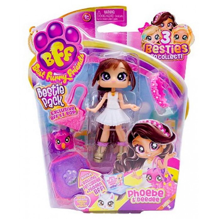 Куклы и одежда для кукол HeadStart Кукла Bestie Фиби с питомцем Серия 2 игровой набор с куклой и питомцем 29 см