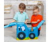  Мультифан Корзина для хранения игрушек машинка Синий трактор с двумя отделениями - Мульти Пласт Корзина для хранения игрушек машинка Синий трактор с двумя отделениями