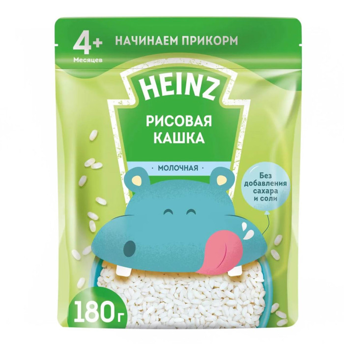 Heinz Каша молочная Рисовая с 4 мес. 180 г