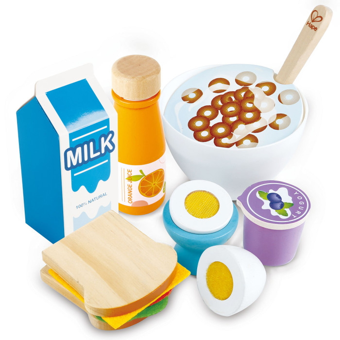 игровой набор совтехcтром завтрак путешественника в сумке 21 предмет Ролевые игры Hape Игровой набор Вкусный завтрак
