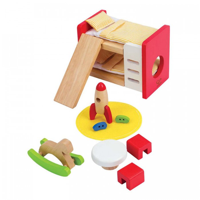 Кукольные домики и мебель Hape Мебель для домика Детская комната кукольные домики и мебель hape мебель для домика гостиная