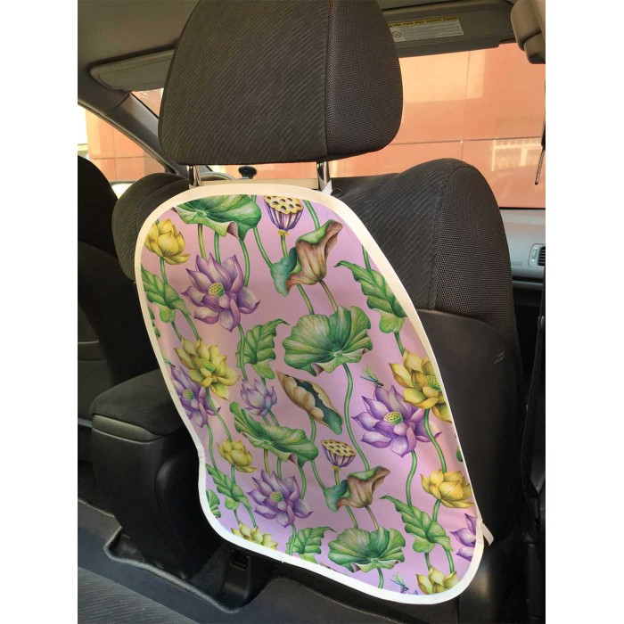 JoyArty Защитная накидка на спинку автомобильного сидения Кувшинки и лотосы