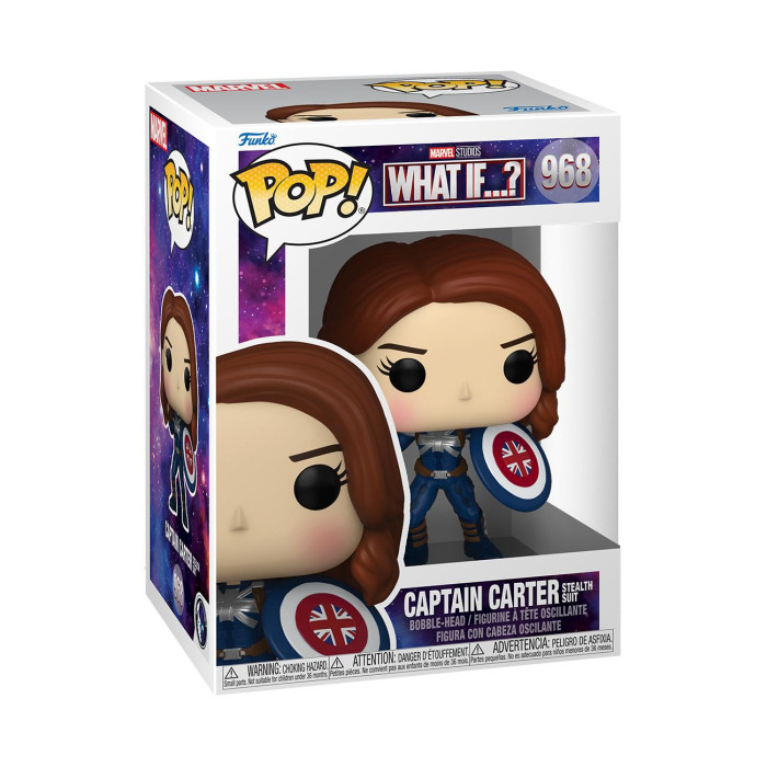 

Funko Фигурка funco pop! Bobble Marvel What If Captain Carter Stealth Suit, Фигурка funco pop! Bobble Marvel What If Captain Carter Stealth Suit