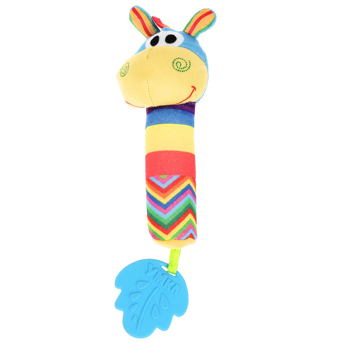 Погремушки Умка Пищалка текстильная с прорезывателем погремушки умка текстильная игрушка жираф с мячиком