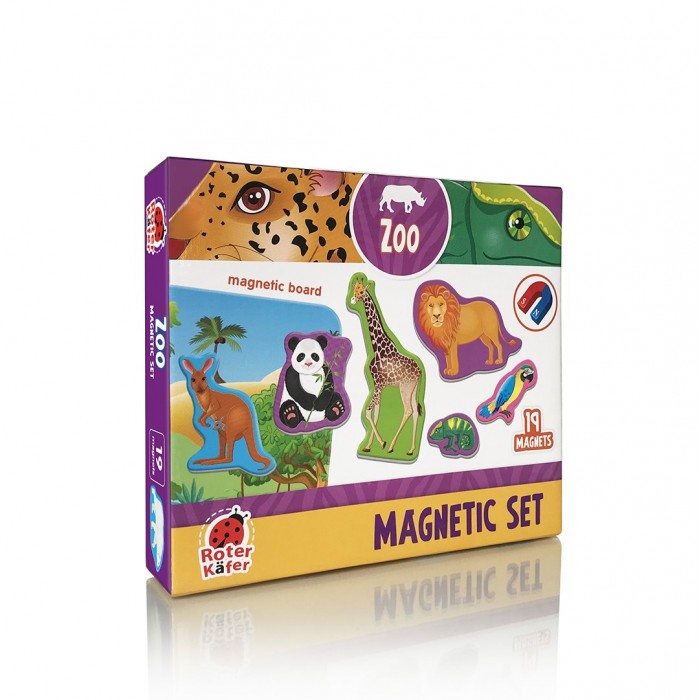 Roter Kafer Магнитный набор с доской Зоопарк
