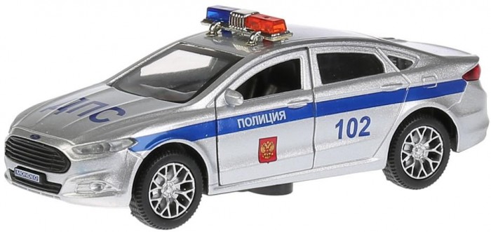 Машины Технопарк Машина металлическая со светом и звуком Ford Mondeo Полиция 12 см