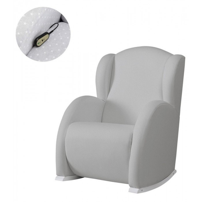 Кресла для мамы Micuna качалка Wing/Flor Relax искусственная кожа