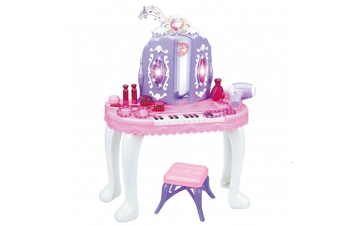 ролевые игры pituso игровой набор туалетный столик маленькой модницы с пуфиком Ролевые игры Pituso Трюмо принцессы с пуфиком 72х54х57 см