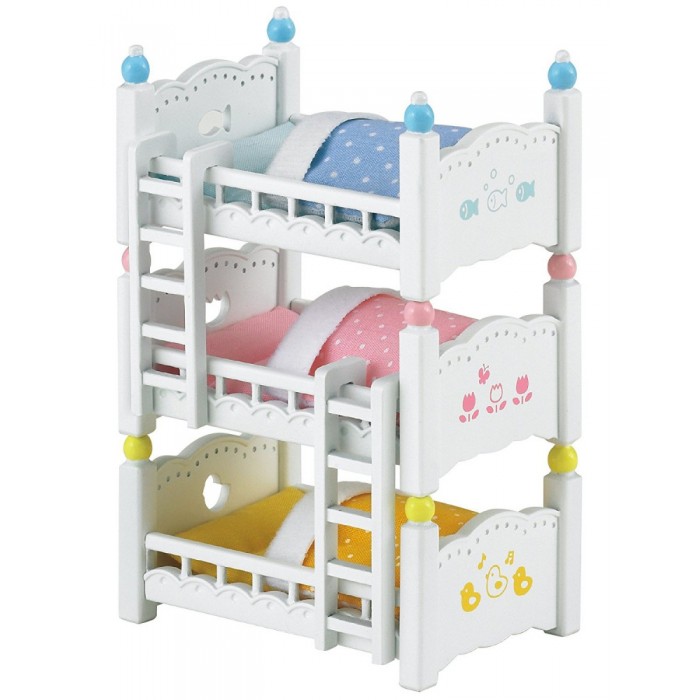 Кукольные домики и мебель Sylvanian Families Игровой набор Трехъярусная кровать
