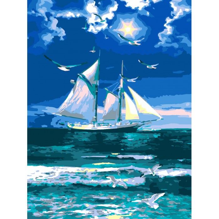 Картина по Номерам Море – купить в интернет-магазине OZON по низкой цене