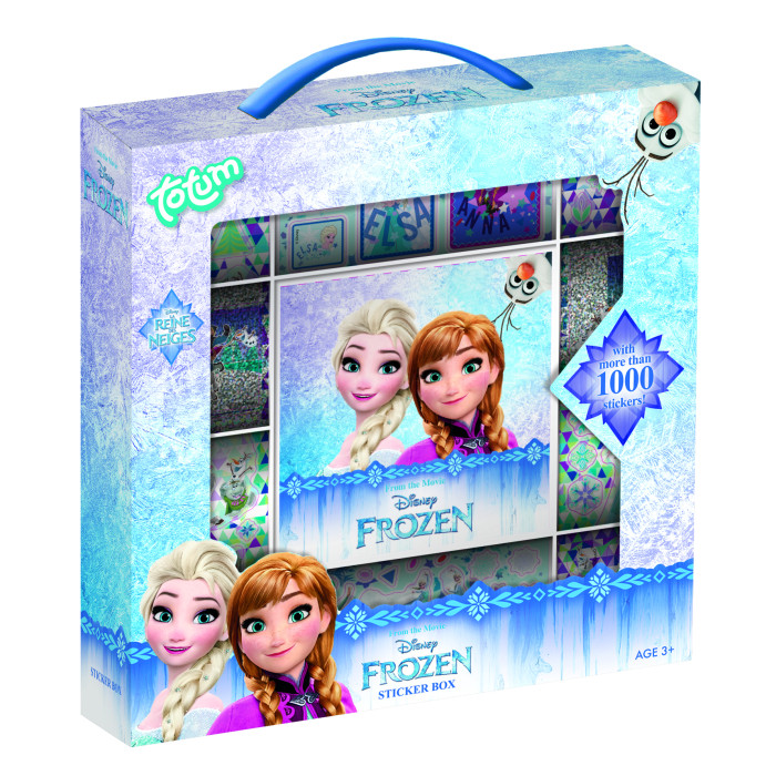 Детские наклейки Totum Набор наклеек Frozen 1000 шт. кружка холодное сердце 2 дизайн 4 подарочная упаковка