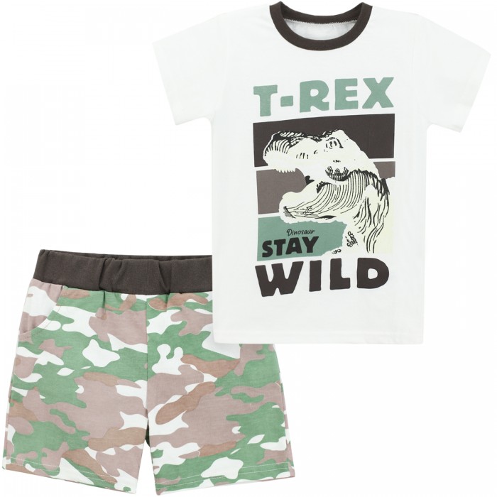 цена Комплекты детской одежды Babycollection Костюм для мальчика Охотник за динозаврами